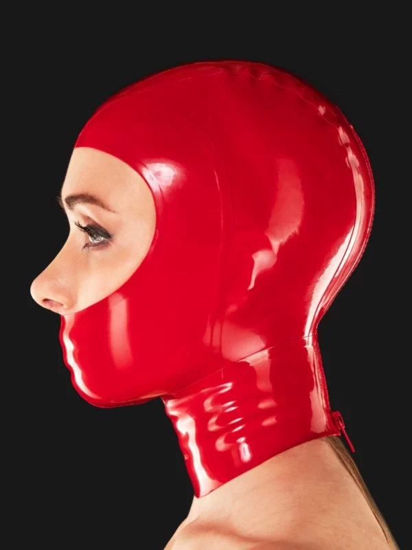 Closed mouth latex mask