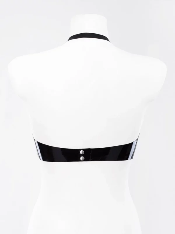 Underwire Latex bra with open breast