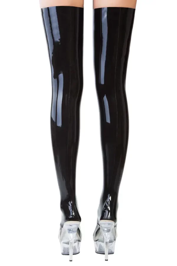 Black latex stockings