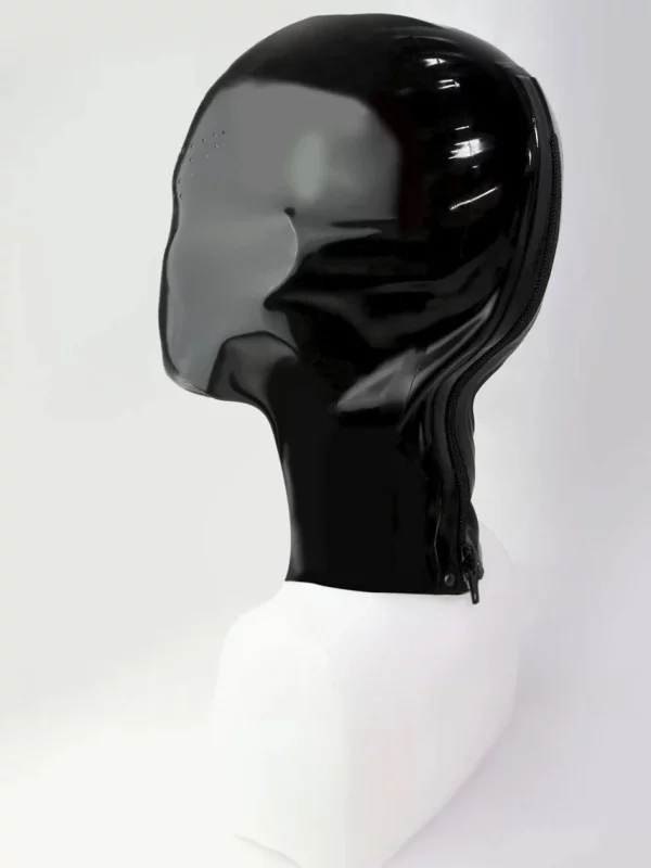 Latex Hood With Perforated Eyes and Mouth