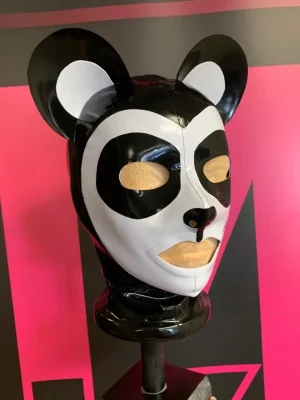 Lady Lucie Latex Catwoman Inspired Hood Mask