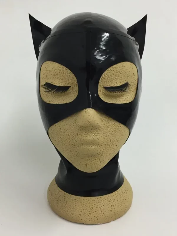 Lady Lucie Latex Catwoman Inspired Hood Mask