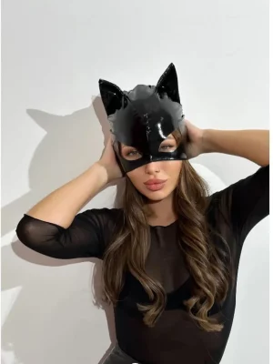 latex cat face mask for Christmas holiday