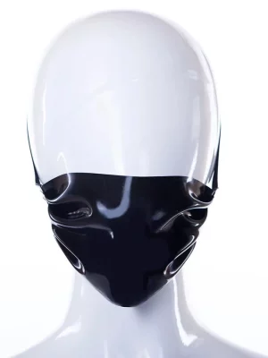 Black Latex Face Mask