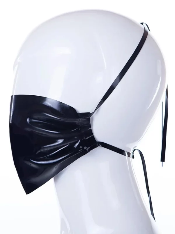 Black Latex Face Mask