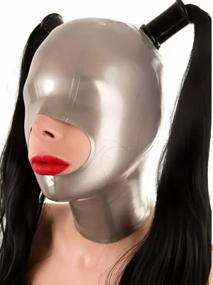 Sexy Latex Rubber Hood Unisex Gummy Skinny Skirt Bikini Fashion Club Wear Cosplay