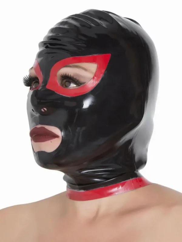 Latex Hood with Red Trim