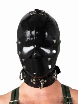 Latex Blindfold Hood