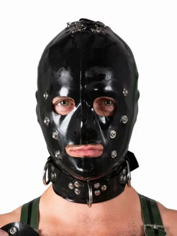 Latex Blindfold Hood