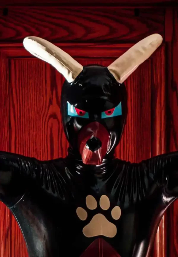 Latex Bull-Themed Hood