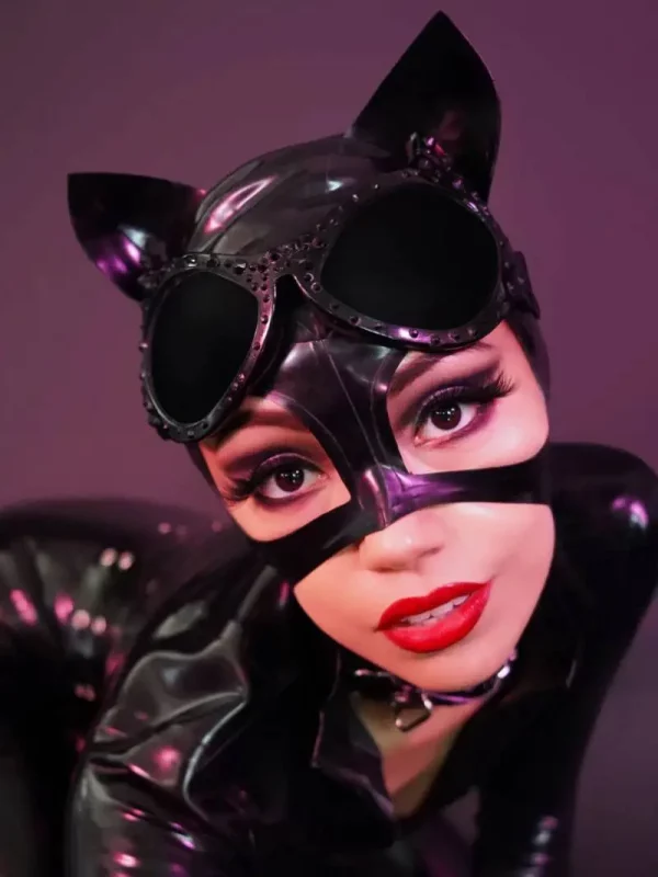 Black Cat Latex Hood