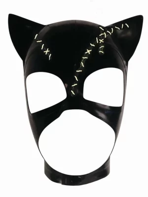 Stitched Cat Latex Hood