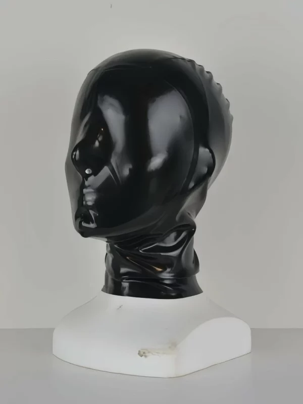 Latex hood completely closed