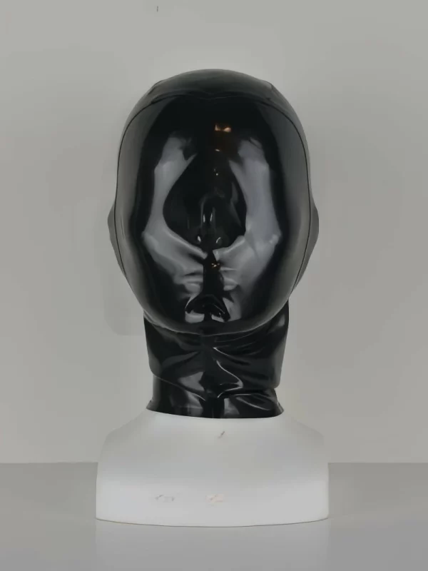 Latex hood completely closed